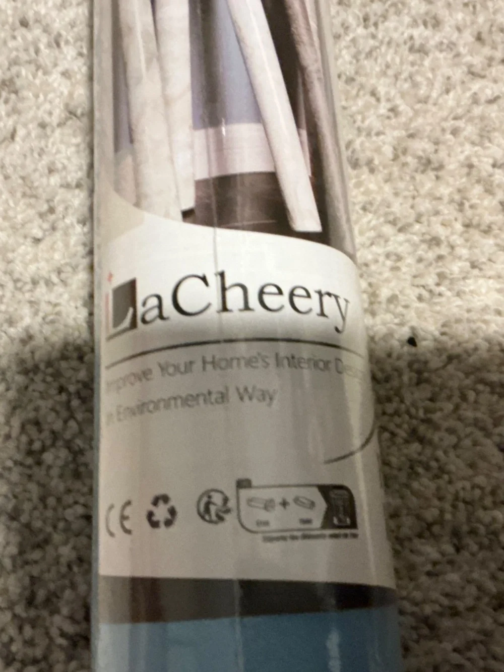 LaCheery Blue Peel and Stick Wallpaper!